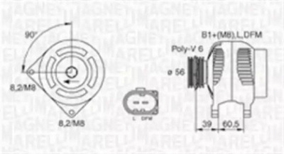 MAGNETI MARELLI 063730004010 -  Генератор
